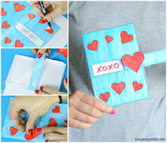 Let your child make a secret birthday card for a friend. Hidden Message Valentine S Day Card Easy Peasy And Fun