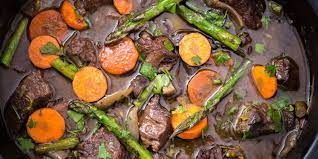 Slow Cooker Spring Beef Bourguignon Recipe Beef Bourguignon Slow Cooker Dinner Beef Recipes