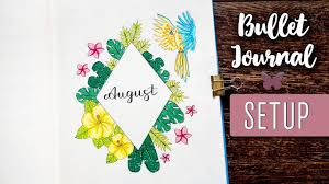 1 link (first sunday) friendship day: August Plan With Me Bullet Journal Setup 2019 Deutsch Youtube