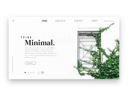Think Minimal Landing Page Web Layout Design Minimalist Web Design Wordpress Web Design