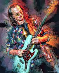 Geddy Lee Rush Art Print