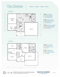 3 bedroom floor plan with dimensions pdf awesome simple house. Chelsea Floor Plan Two Story Custom Home Wayne Homes