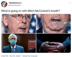 Easily share to facebook, twitter and pinterest! What Is Going On With Mitch Mcconnell S Health Mitch Mcconnell S Hands Know Your Meme