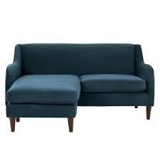 Helena 2 Sitzer Sofa Recamiere Flexibel Samt In Blaugrun Ecksofa 2 Sitzer Sofa Recamiere