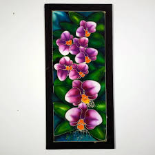 Gubah bunga org.sape2 berminat nak bli orkid.yg brada di kelantan blh g centrepoint kota bharu.tgah sale bunga orkid skrg sempena raya haji. White Orchid Flower Batik Painting Mycraftshoppe Global Reach Local Identity