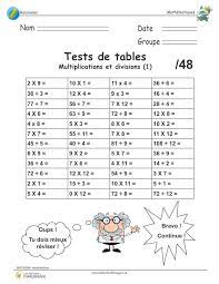 Tests De Multiplications Et Divisions Tresors De Charlemagne Math For Kids Multiplication Education Math