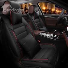 Classic Layered Design With Contrast Color Leather Universal Car Seat Cover On Sale Buy Retail Price Car Seat Covers At Car Seats Car Car Interior Upholstery