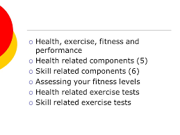 Although important, these areas do not directly affect a person's health. Health Exercise Fitness And Performance Health Related Components 5 Skill Related Components 6 Assessing Your Fitness Levels Health Related Ppt Download