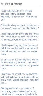 I shall have finished it by friday. I Broke Up With My Boyfriend And Now I Miss Him Terribly But I Know It Was The Right Decison To End The Relationship And I Don T Want To Get Back Together
