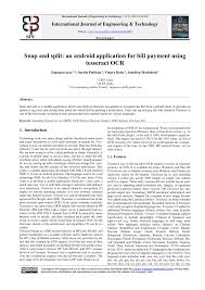 With pockets, one can transfer money, recharge, book tickets, send gifts and split expenses with friends. Pdf Snap And Split An Android Application For Bill Payment Using Tesseract Ocr