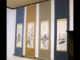 Hanging scrolls and hand scrolls. Hanging Scrolls In Japan Japanology Kakejiku æŽ›è»¸ Youtube