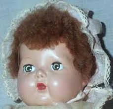 1950 Tiny Tears doll, 20&quot;. with caracul wig - ac_tiny_tears1950sf