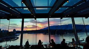 New commercial restaurant build in the heart of downtown vancouver with lutron motorized rollershades. Magical Sunset View Picture Of Cactus Club Cafe Coal Harbour Vancouver Tripadvisor