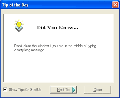 We offer one entire free tipsheet for a random track each day. Tip Of The Day Dialog