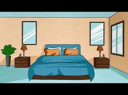 طريقة رسم غرفة نوم تعلم الرسم 62 Youtube Bed Make Your Bed Home Decor