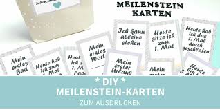 Selber Ausdrucken Meilenstein Karten Fur Babys 1 Jahr Ein Ausgefallenes Und Besonderes Diy Geschenke Selber Machen Ausdrucken Besondere Geschenke Zur Geburt