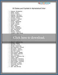 This is a list of towns in new york. 50 States And Capitals In Alphabetical Order Lovetoknow