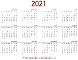 2021 Calendar Apache Openoffice Templates