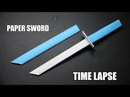 How To Make A Paper Sword Part 6 Easy Origami Tutorial Diy Ninja Sword Time Lapse Youtube Origami Tutorial Easy Paper Sword Origami Tutorial
