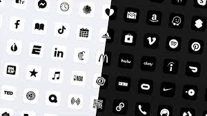 Black & white aesthetic app icons. 20 Aesthetic Ios 14 App Icons Icon Packs For Your Iphone Gridfiti