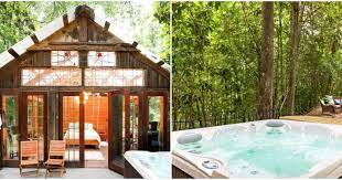 You Your Bae Can Rent This Hot Tub Cabin Near Houston For Less Than A Spa Day Secluded Cabin Romantic Cabin Getaway Texas Getaways Romantic