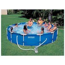 kit piscine tubulaire 3m66 x h 0 76 cm en metal ronde epurateur a cartouches inclus intex jeu piscine gonflable achat prix fnac