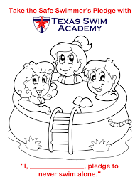 In tis picture, a smurf is swimming with a fish. Teach Your Child Water Safety With A Free Coloring Sheet Texas Swim Academy