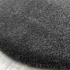 Tapis colour codes par arte espina : Tapis Rond Sur Mesure Haut De Gamme Gris Anthracite Aspect Laine