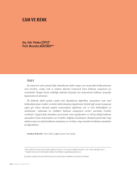 Bu yöntem içi çay ağacı yağı da okaliptüs yağı kullanın. Pdf Cam Ve Renk