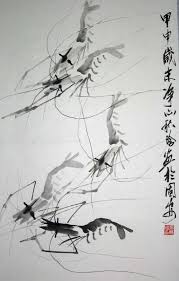 Prawns Ink Painting By Qi Baishi The Most Influential Chinese Ink Painting Artist In Modern History Chinese Art Painting Chinese Painting Chinese Artists