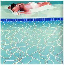 Ipad drawing in colours, printed on wove paper, with full margins. David Hockney Sunbather 1966 David Hockney Paintings David Hockney David Hockney Artwork