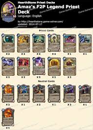 Share a deck with the out of cards community by using our deckbuilder, updated for forged in the barrens. Amaz Priest Deck