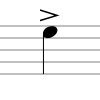 The marcato note accent is one of the most commonly encountered in sheet music. List Of Musical Symbols Wikipedia