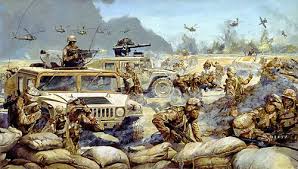 The Lightning Of Desert Storm From Other Conflicts By The Artist James Dietz Military Artwork Military Drawings Military Art