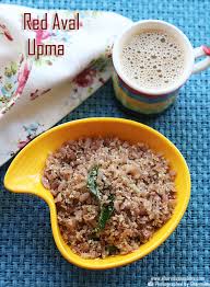 An uncooked healthy and tasty breakfast or snacks for all ages and also it takes only few minutes to prepare, just mix it up altogether the recipe is done. Red Poha Upma Sigappu Aval Upma Red Aval Recipes Sharmis Passions