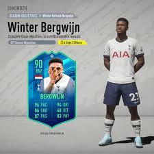 Fifa 21 (2020 video game). Simon On Twitter Steven Bergwijn Winter Refresh Concept Fifa20 Winterrefresh
