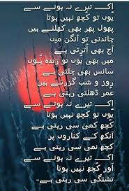 Ek Teray Na Honey Say A H Poetry Quotes Urdu Poetry Poetry