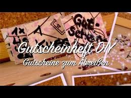 Gutscheinheft Gutscheine Zum Abreissen Basteln Abrisskante Abrisslinie Selber Machen Geschenke Basteln Geburtstagsgeschenk Shabby Novelty Sign Happy