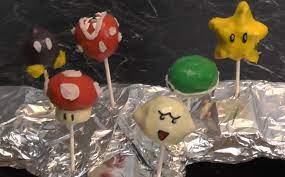 I really enjoy making nerdy themed goodies and decorating them. Super Mario Cake Pops