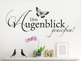 Wandtattoo Den Augenblick Genießen Klebeheldde