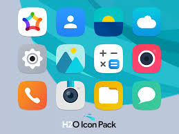 * clear and crisp designed. H2o Icon Pack For Emui 10 And Magic Ui 3 Huawei Theme