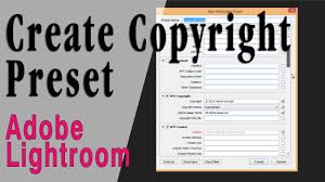 Here?s how the crop changes after enabling the constrain to image option. How To Create A Copyright Preset In Lightroom Youtube