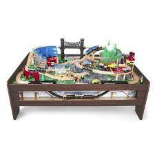 Check spelling or type a new query. These Colorful Train Tables Will Be Your Kid S New Favorite Thing Train Table Wooden Train Table Model Train Table