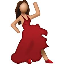 Dancer With Red Dress Emoji Dance Emoji Girl Red Dress Girl Emoji