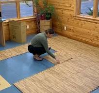 Wood Grain Reversible Interlocking Foam Tiles Trade Show 20x30 Ft. Kit