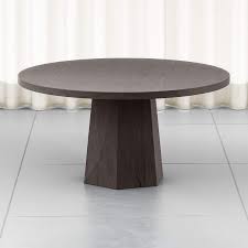 Zin home's luxurious solid wood magnolia round dining table in 60 inch is crafted of solid mango wood, the turned pedestal base gives the silhouette just the right touch of traditional charm. Kesling 60 Round Wood Dining Table Reviews Crate And Barrel