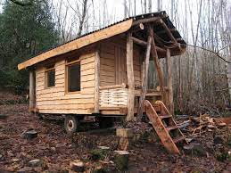 Roundwood Timber Framed Caravan Rustic Home Exterior Timber Frame Rustic House