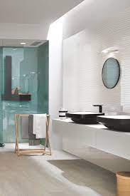 Piastrella Fresh White Wave 25x76 Lucido Effetto Onda 3d Bianco Iperceramica Bagni Iperceramica Arredamento Piccolo Bagno Design Bagno Piccolo