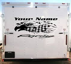 Nascar.com cup series driver pages: Eagle Checkered Flag Team Name Racing Trailer Decals Stic Https Www Amazon Com Dp B06xjgtq2q Ref Cm Sw R Pi Dp X Flag Decal Bumper Stickers Checkered Flag