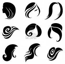 Set Of Hair Symbols Hair Logo Hair Logo Design Graphic Design Brochure